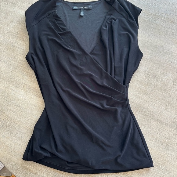 White House Black Market Black Sleeveless Blouse - Picture 1 of 7
